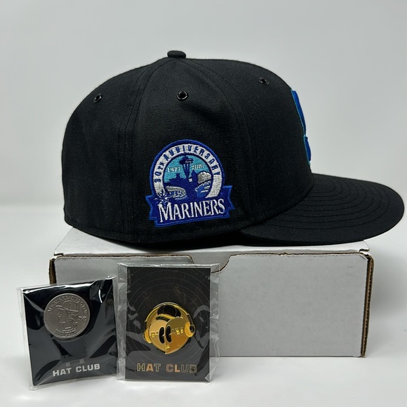 Hat Club Seattle Mariners “Vinyl Pack” Fitted Hat Size 7 3/8 - Picture 7 of 7